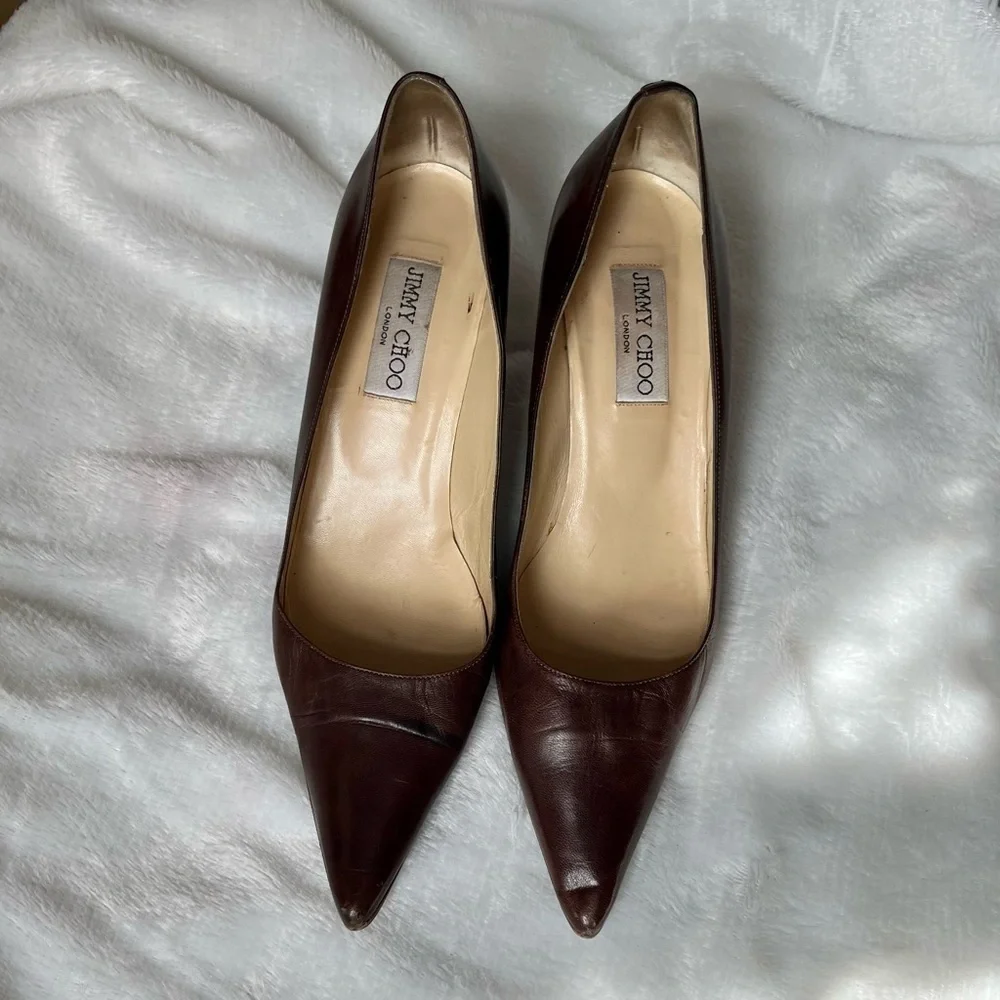 Vintage Jimmy Choo Brown Pumps Size 39